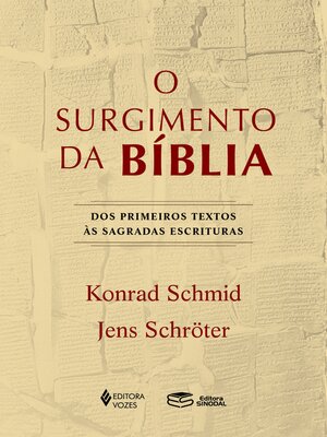 cover image of O surgimento da Bíblia